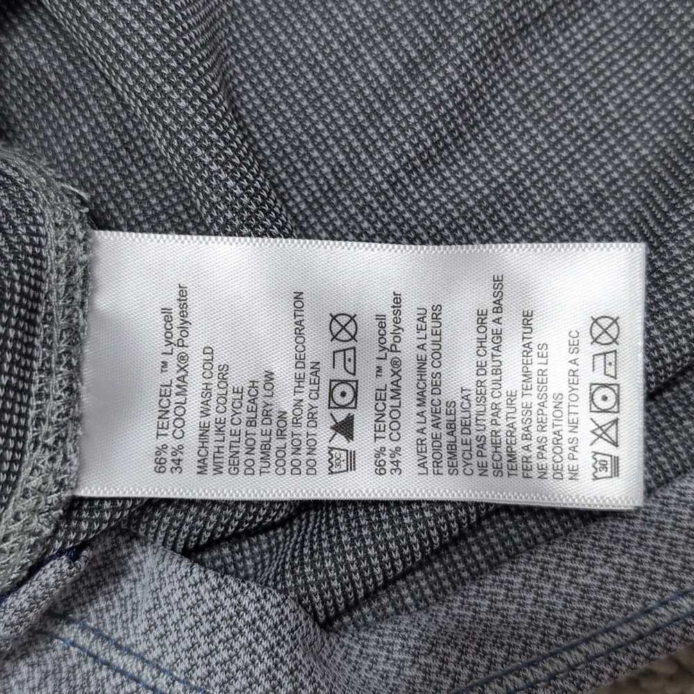 Tommy Bahama Island Zone Men's Knit V-Neck Short Sleeve Shirt Gray Size XL - Picture 7 of 11